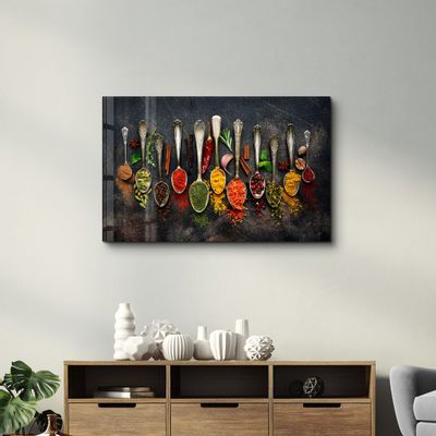 Autres décorations murales - Indian Spices | Glass Wall Art - ARTDESIGNA