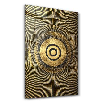 Other wall decoration - Gold Circle V3 | Glass Wall Art - ARTDESIGNA