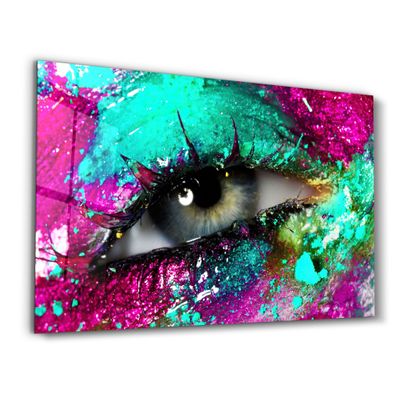 Other wall decoration - Eye In Colors V1 | Glass Wall Art - ARTDESIGNA