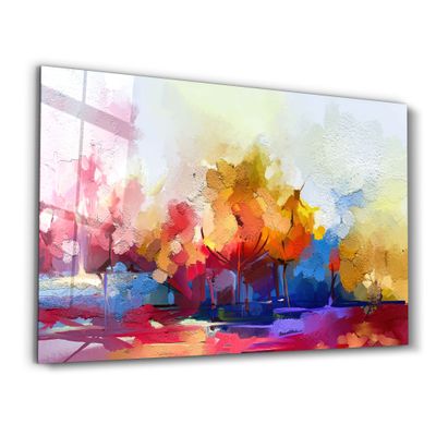 Other wall decoration - Abstract Oil Painting | Glass Wall Art - ARTDESIGNA