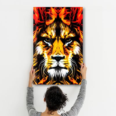 Autres décorations murales - The Big Cat | Glass Wall Art - ARTDESIGNA