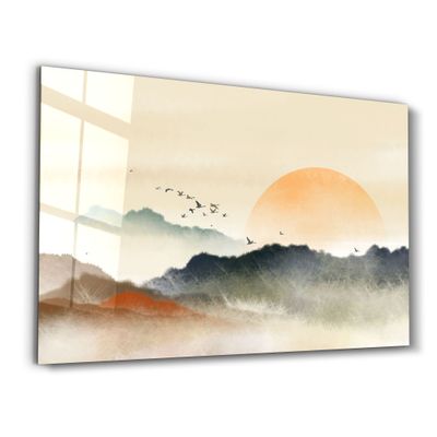Other wall decoration - Ink Wash Painting | Glass Wall Art - ARTDESIGNA