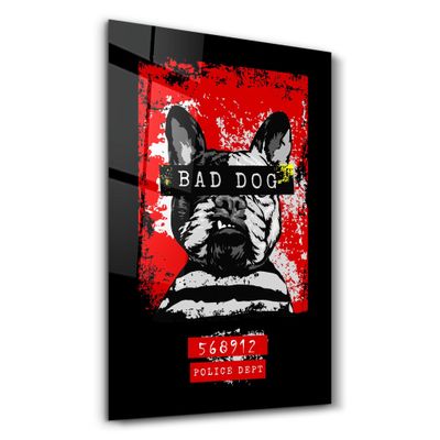 Autres décorations murales - The Wanted Dog | Glass Wall Art - ARTDESIGNA