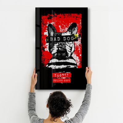 Autres décorations murales - The Wanted Dog | Glass Wall Art - ARTDESIGNA