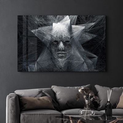 Other wall decoration - The Rope Face | Glass Wall Art - ARTDESIGNA
