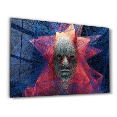 Other wall decoration - The Rope Face V1 | Glass Wall Art - ARTDESIGNA