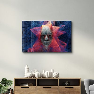 Other wall decoration - The Rope Face V1 | Glass Wall Art - ARTDESIGNA