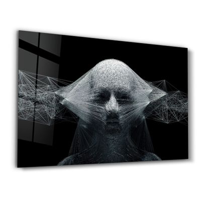 Autres décorations murales - The Rope Face V2 | Glass Wall Art - ARTDESIGNA