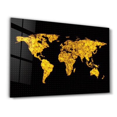 Autres décorations murales - The Network Of The World | Glass Wall Art - ARTDESIGNA