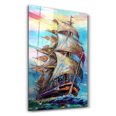 Autres décorations murales - Galleon | Glass Wall Art - ARTDESIGNA