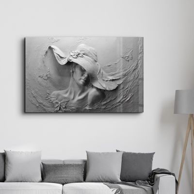 Other wall decoration - Abstract Woman Sculpture | Glass Wall Art - ARTDESIGNA