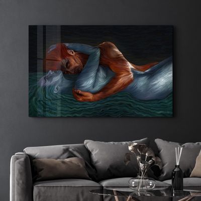 Autres décorations murales - Twin Flame Reunion | Glass Wall Art - ARTDESIGNA