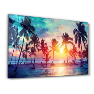 Other wall decoration - Palm Trees  | Glass Wall Art - ARTDESIGNA