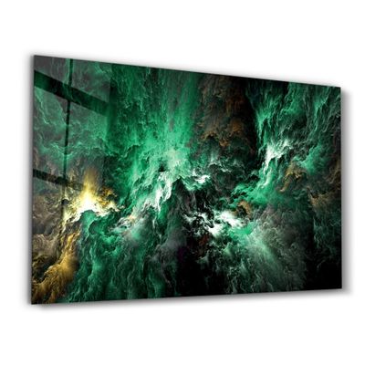 Other wall decoration - Myth of The Sky Green Version | Glass Wall Art - ARTDESIGNA