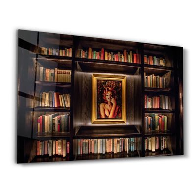 Autres décorations murales - A Small Library | GLASS WALL ART - ARTDESIGNA