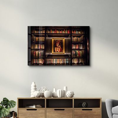Autres décorations murales - A Small Library | GLASS WALL ART - ARTDESIGNA