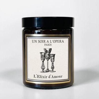 Decorative objects - THE ELIXIR OF LOVE - 100% VEGETABLE SCENTED TRAVEL CANDLE - 140GR - UN SOIR A L'OPERA