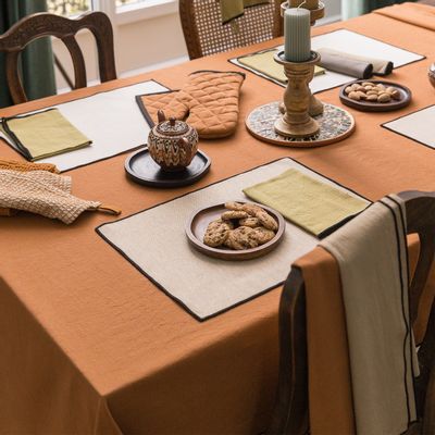 Table linen - Grace recycled tablecloth - MAISON VIVARAISE – SDE VIVARAISE WINKLER