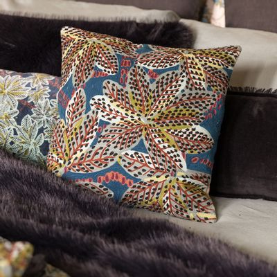 Coussins textile - Ariane embroidered cushion - MAISON VIVARAISE – SDE VIVARAISE WINKLER