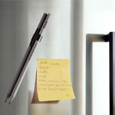 Stationery - QUI, Magnetic pen holder - Black - OZIO TIME