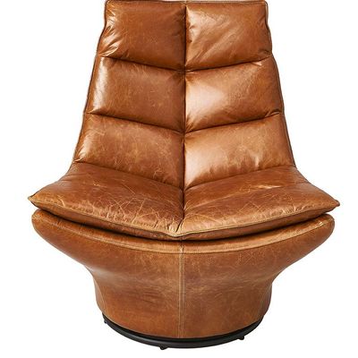 Fauteuils - Fauteuil pivotant cuir Achille - SIGNATURE MOBILIER ET DÉCORATION