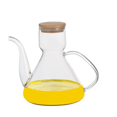 Cristallerie - Récipient à huile en verre en bambou MS24555 500 ml - ANDREA HOUSE