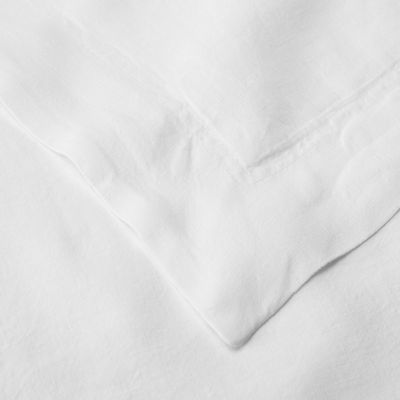 Bed linens - Premium Washed Linen Bed Set. White - SOWL