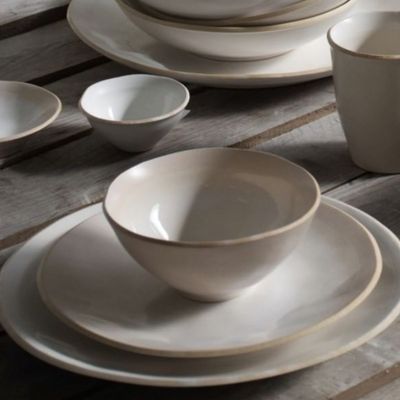Ceramic - Plates&bowls TWILIGHT. Portuguese ceramics. Ivory - SOWL