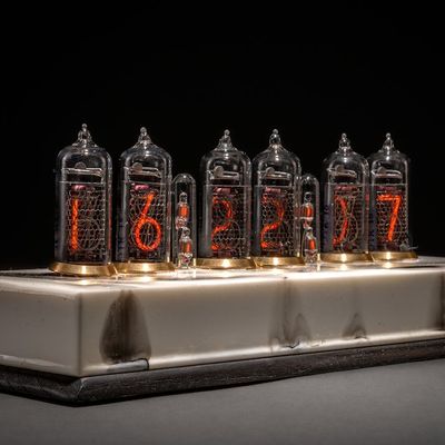 Clocks - Nixie clock: The IN14marble No. 02 - NIXIEFAB FRANCE