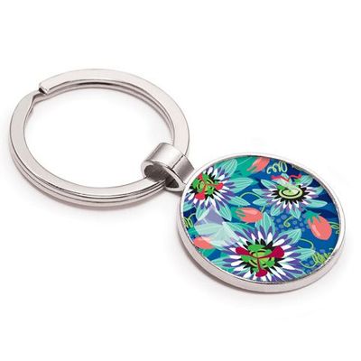 Gifts - Keychain Passiflore - Silver - LES JOLIES D'EMILIE