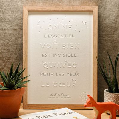 Poster - Tirage d'Art Le Petit Prince - L'ATELIER LETTERPRESS