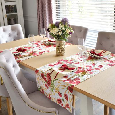 Linge de table textile - La tapis de table Poppy 50x150 - ROSEBERRY HOME