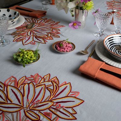 Table linen - Nappe Flor 480x180 - CAMPANTE