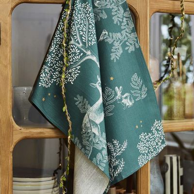 Torchons textile - Forêt enchantée - Torchon en métis imprimé - COUCKE