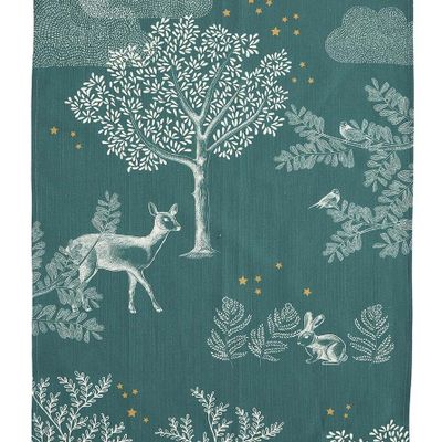 Torchons textile - Enchanted Forest - Printed Métis Tea Towel - COUCKE