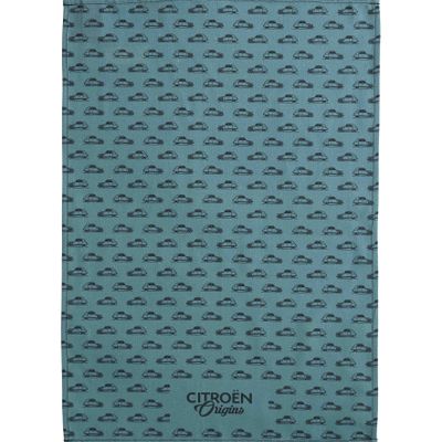 Tea towel - Citroën® Origins Bleu - Printed cotton tea towel - COUCKE