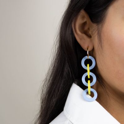 Jewelry - Lacquered 5 hoop earrings - L INDOCHINEUR X RIVÊT