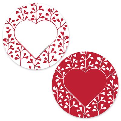 Christmas table settings - Durable placemat with washable paper plates - 6 pcs - RIPPOTAI