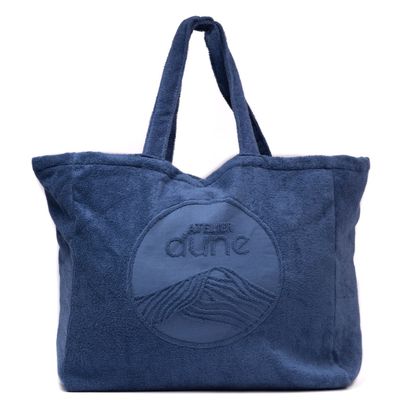Sacs et cabas - Maxi Totebag in 100% certified organic cotton terrycloth - Outremer - ATELIER DUNE