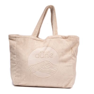 Bags and totes - Maxi Totebag in 100% certified organic cotton sponge - Sand - ATELIER DUNE