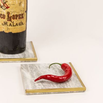 Objets de décoration - Dessous de bouteille Pegase en pierre naturelle (par 2) - L INDOCHINEUR X RIVÊT