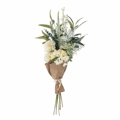 Floral decoration - Symphonie Artificial Bouquet, White, Plastic - BLOOMINGVILLE MULTIBRAND HOUSE