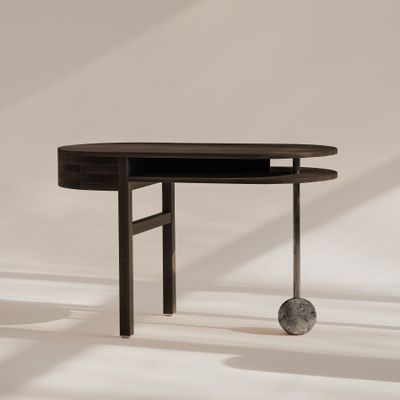 Desks - Dark Oddity Console Table - SQUARE DROP