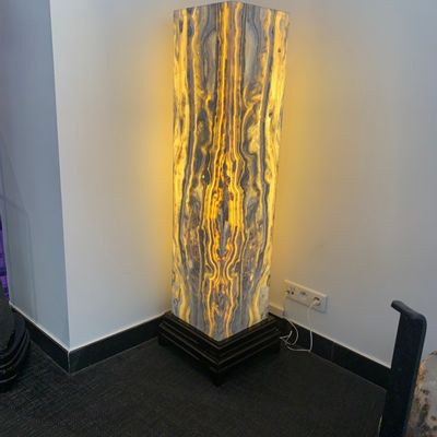Decorative objects - Aragonite zebra table lamp UNIQUE PIECE. - LAVENTURINE GALLERY