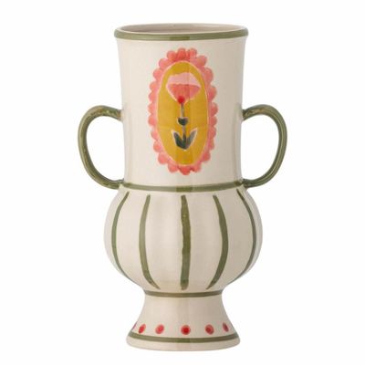 Vases - Odina Vase, Green, Stoneware - BLOOMINGVILLE MULTIBRAND HOUSE