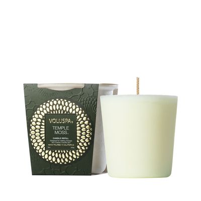 Candles - Temple Moss 9oz Candle Refill - VOLUSPA