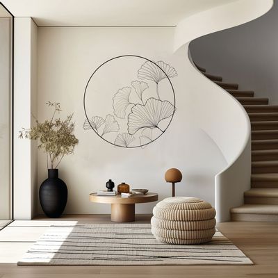 Objets personnalisables - DECORATION MURALE - GINKGO 80 CM - O'FIL DES RÊVERIES DE NANA