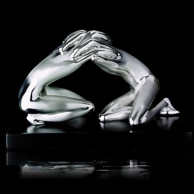 Sculptures, statuettes and miniatures - Sculpture with silver "Embrace" - OTTAVIANI
