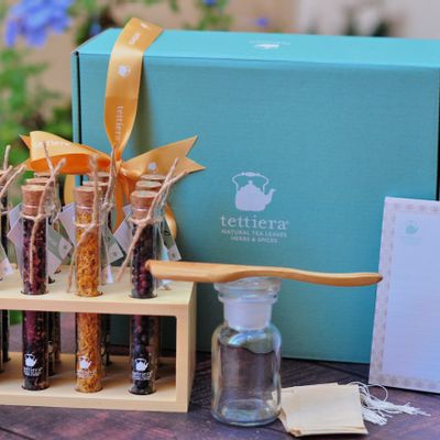 Café et thé  - Tettiera Blend It- Sweet & Floral Glass Tube Collection - TETTIERA