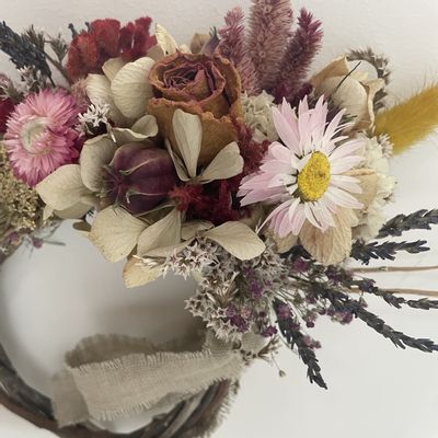Outdoor decorative accessories - Mia Flower Wreath - TERRA FIORA